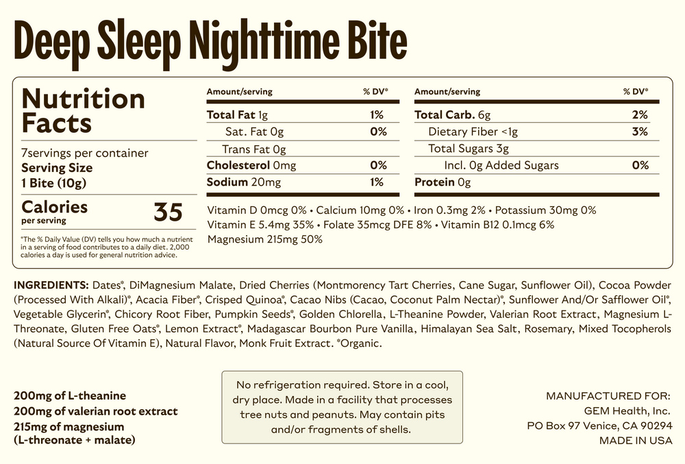 GEM Sleep Bite - Chocolate Cherry