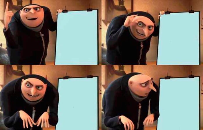 Gru's Plan meme about GEM (Gem Health)