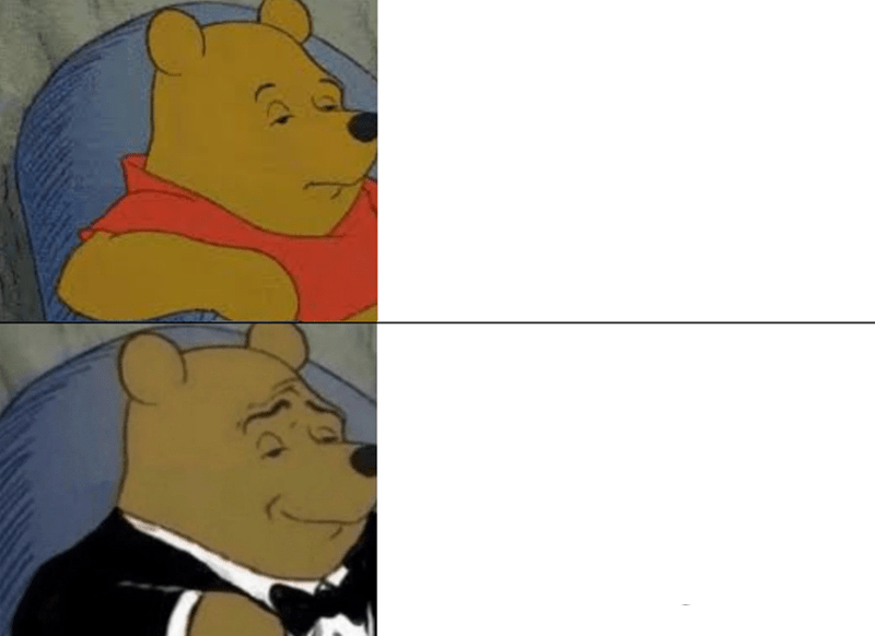 Tuxedo Winnie The Pooh meme about GEM (Gem Health)